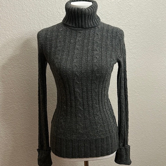 Express Sparkled Turtleneck Sweater - Picture 1 of 3